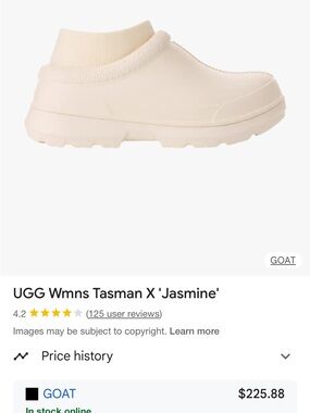 UGG Womens Tasman X Slip-On in Jasmine Cream